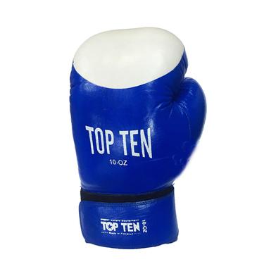 Top Ten Boxing Gloves Leather Blue Size 10oz - Image 3